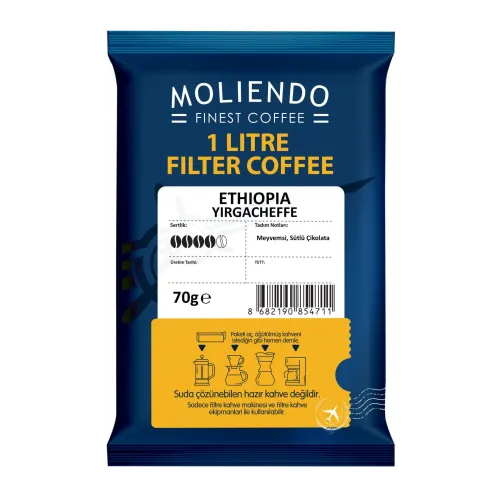 Moliendo 70 Gram -1 Litfe Filtre Kahve